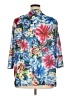 North Style 100% Polyester Tropical Blue 3/4 Sleeve Blouse Size XL - photo 2