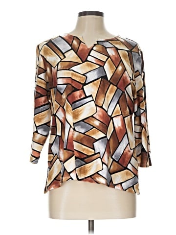 Alfred Dunner 3/4 Sleeve T-Shirt (view 1)