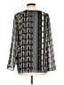 Nic + Zoe 100% Polyester Black Long Sleeve Blouse Size L (petite) - photo 2