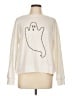 Jane and Delancey Graphic White Pullover Sweater Size L - photo 1