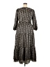 Ann Taylor 100% Polyester Print Black Casual Dress Size XXL - photo 2