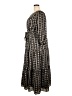 Ann Taylor 100% Polyester Print Black Casual Dress Size XXL - photo 5