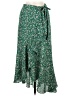 Max Studio 100% Polyester Paisley Green Casual Skirt Size M - photo 1