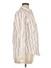 Old Navy 100% Cotton Stripes Ivory Long Sleeve Button-Down Shirt Size XL (tall) - photo 4