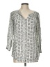 Lands' End Silver 3/4 Sleeve Blouse Size 10 - photo 1