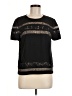 BCBGMAXAZRIA 100% Polyester Black Short Sleeve Top Size M - photo 1