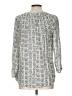 Lands' End Silver 3/4 Sleeve Blouse Size 10 - photo 2