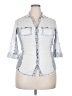 Elan White 3/4 Sleeve Button-Down Shirt Size 18 - photo 1