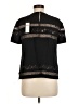 BCBGMAXAZRIA 100% Polyester Black Short Sleeve Top Size M - photo 2