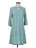 Cabernet Solid Teal Casual Dress Size XS - photo 1