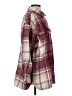 Forever 21 Plaid Burgundy Coat Size S - photo 4