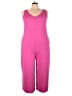 Cuddl Duds Solid Pink Jumpsuit Size 2X - photo 1