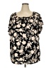 Croft & Barrow Black Short Sleeve Blouse Size 2X - photo 1