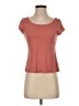 Eileen Fisher 100% Silk Orange Short Sleeve Top Size P (petite) - photo 1