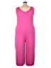 Cuddl Duds Solid Pink Jumpsuit Size 2X - photo 2