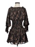 Aqua 100% Polyester Paisley Black Cocktail Dress Size XXS - photo 1