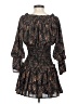 Aqua 100% Polyester Paisley Black Cocktail Dress Size XXS - photo 2