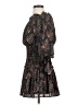 Aqua 100% Polyester Paisley Black Cocktail Dress Size XXS - photo 5