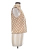 Eva Franco Tan Sleeveless Blouse Size M - photo 4