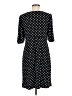 Connected Apparel Polka Dots Black Casual Dress Size 6 - photo 2