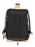 AB Studio 100% Polyester Black 3/4 Sleeve Blouse Size 2X - photo 2