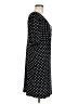 Connected Apparel Polka Dots Black Casual Dress Size 6 - photo 4