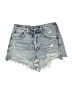 AGOLDE 100% Cotton Blue Denim Shorts Size 25 waist - photo 1