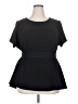 Lane Bryant Black Short Sleeve Top Size 20 - photo 1