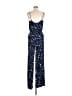 Honey Punch 100% Rayon Stars Blue Jumpsuit Size M - photo 2