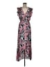 Splendid 100% Rayon Floral Pink Casual Dress Size M - photo 1