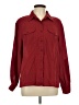 Laura Scott 100% Polyester Burgundy Long Sleeve Blouse Size L - photo 1