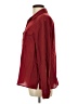 Laura Scott 100% Polyester Burgundy Long Sleeve Blouse Size L - photo 5
