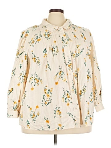 LC Lauren Conrad 3/4 Sleeve Blouse (view 1)