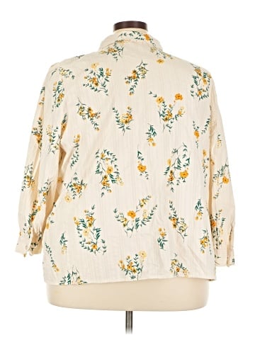 LC Lauren Conrad 3/4 Sleeve Blouse (view 2)