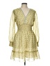 Max Studio 100% Polyester Yellow Cocktail Dress Size L - photo 1