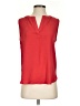 Ann Taylor LOFT 100% Polyester Red Sleeveless Blouse Size S - photo 1