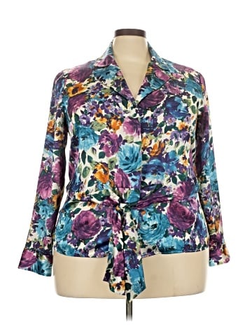 Jones New York Signature 3/4 Sleeve Blouse (view 1)