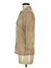 Absolutely Famous Metallic Tan 3/4 Sleeve Button-Down Shirt Size M - photo 5