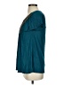 Soprano 100% Rayon Teal Short Sleeve Blouse Size S - photo 5