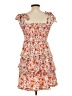 Altar'd State 100% Polyester Floral Orange Cocktail Dress Size M - photo 2