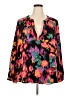 Shein Curve 100% Polyester Black Long Sleeve Blouse Size 20 Plus (4) - photo 1