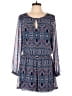 Express 100% Polyester Paisley Blue Romper Size L - photo 1