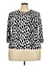 Talbots Animal Print White Cardigan Size 2X - photo 1