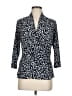 Chaus Animal Print Blue 3/4 Sleeve Blouse Size M - photo 1