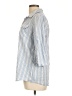 The Paragon Stripes Blue 3/4 Sleeve Button-Down Shirt Size L - photo 5