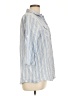 The Paragon Stripes Blue 3/4 Sleeve Button-Down Shirt Size L - photo 4