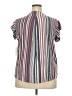 Liz Claiborne Stripes Gray Short Sleeve Blouse Size XXL - photo 2