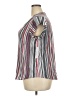 Liz Claiborne Stripes Gray Short Sleeve Blouse Size XXL - photo 5