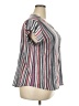Liz Claiborne Stripes Gray Short Sleeve Blouse Size XXL - photo 4