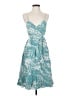 Tibi 100% Silk Teal Cocktail Dress Size 4 - photo 1